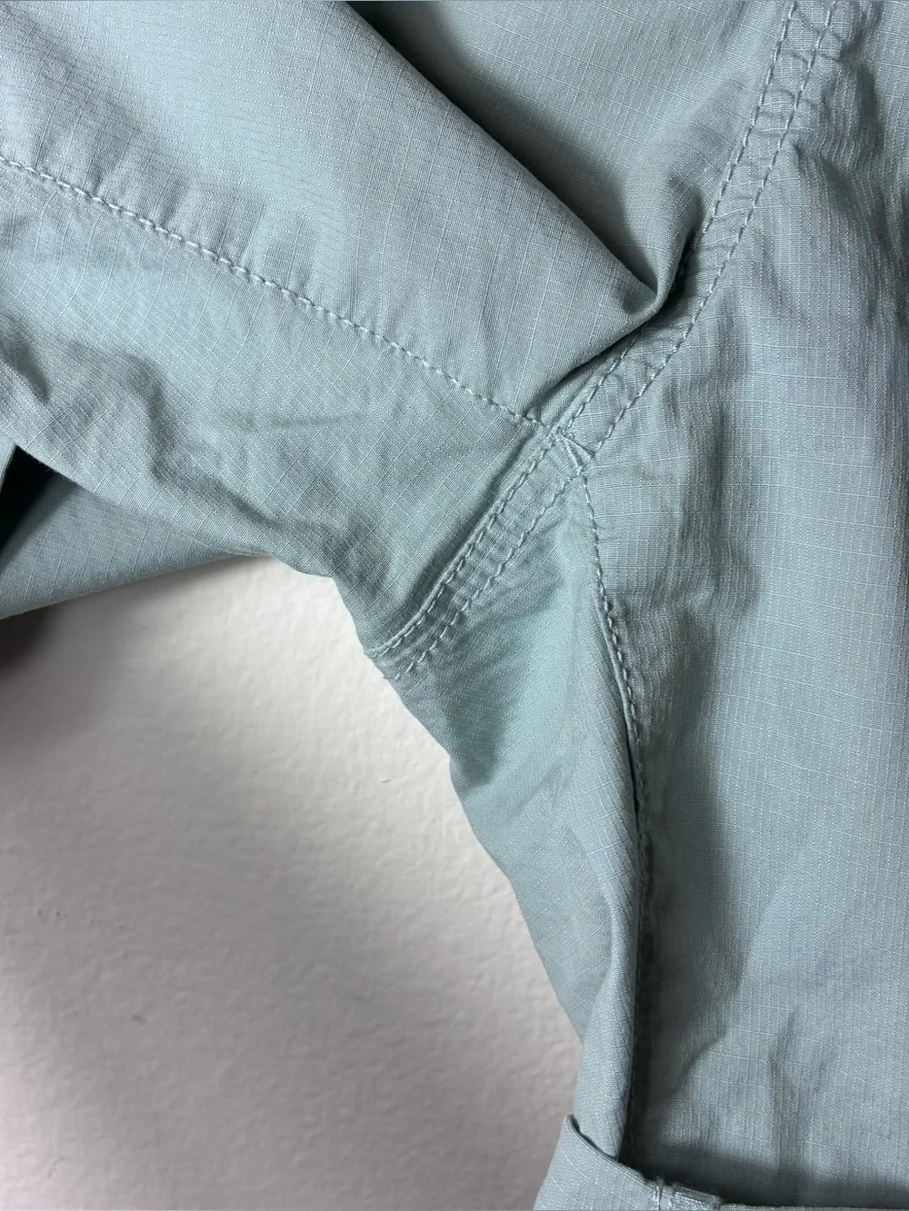 L.L.Bean Women’s Stretch Ripstop Pull-On Shorts Blue Size Large Outdoor 506768